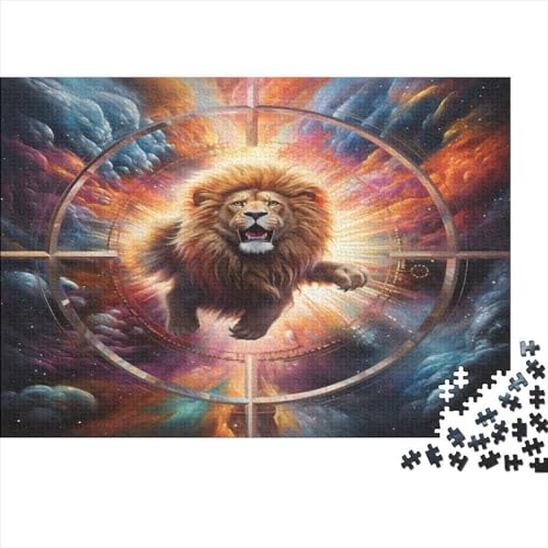 Löwe Puzzle 1000 Teile Puzzles Für Erwachsene Lernspiel Herausforderungsspielzeug 1000-teilige Puzzlespiel Für Erwachsene Kinder Puzzel 1000pcs (75x50cm) von BZAVEODFS