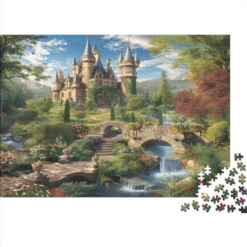 Schloss Puzzle 1000 Teile,Puzzlespiel Für Erwachsene,Impossible Puzzle,Puzzle GesKükenlichkeitsspiel Für Die Ganze Familie, Geschenke Für Männer/Frauen Erwachsenen Puzzel 1000pcs (75x50cm) von BZAVEODFS