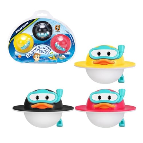 3 Kits Badespielzeug-Set mit umklappbaren Enten – schimmelfreies Bad- und Poolspielzeug, niedlich und Pool für Badespielzeug, Entenspaß, schwimmend von BaYuYPOO