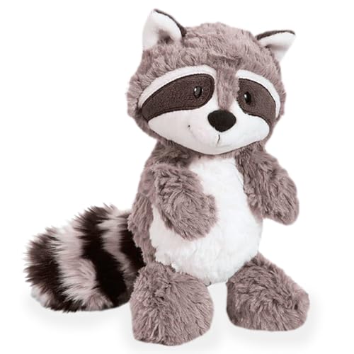 Babioms 28cm Schmusetier Waschbär, Waschbär Plüschtier, Stofftier Waschbär,Realistische Waschbär Plüsch Spielzeug für Wilde Tiere, Geschenk für Freunde und Kinder von Babioms