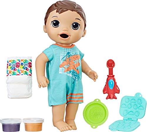 Baby Alive Ba Snackin Luke Brunette Babypuppe von Baby Alive