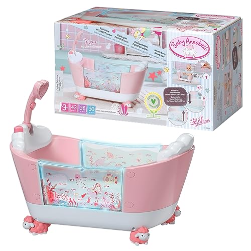 Baby Annabell Zauberwanne Badespiel, Badewanne für Puppen mit Licht- und Soundfunktion, 703243 Zapf Creation von Baby Annabell