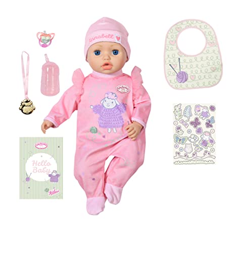 Baby Annabell Active 43cm, weiche Puppe mit Funktionen und Sound für Kinder ab 3 Jahren, 709900 Zapf Creation von Baby Annabell