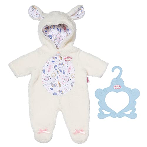 Baby Annabell Anzug im Schäfchenlook mit Kapuze und Schäfchen-Ohren, Strampler für 43 cm Puppen, 709825 Zapf Creation von Baby Annabell