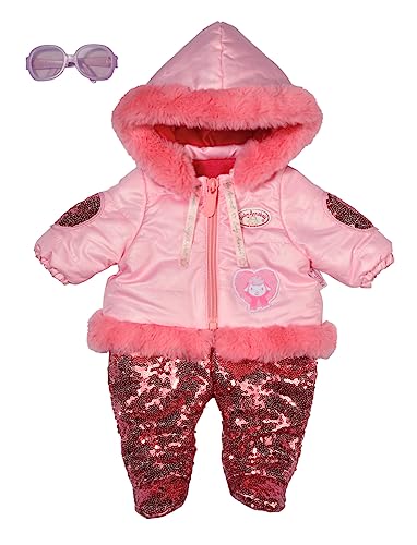 Baby Annabell Deluxe Winter 43cm - Puppenkleidung Puppenoutfit für den Winter, rosa Puppen-Schneeanzug mit Glitzer-Pailletten und Brille 706077 Zapf Creation Baby Annabell Deluxe Winter 43cm - Puppenkleidung Puppenoutfit für den Winter, rosa Puppen-Schneeanzug mit Glitzer-Pailletten und Brille 706077 Zapf Creation von Baby Annabell