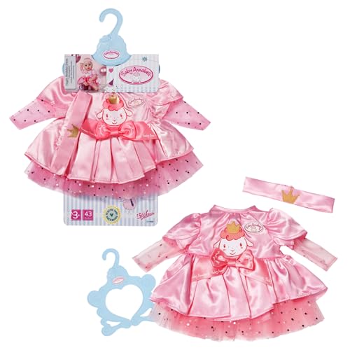 Baby Annabell Happy Birthday Kleid, Puppenkleid mit Tüllrock und Stirnband für 43 cm Puppen, 710548 Zapf Creation von Baby Annabell