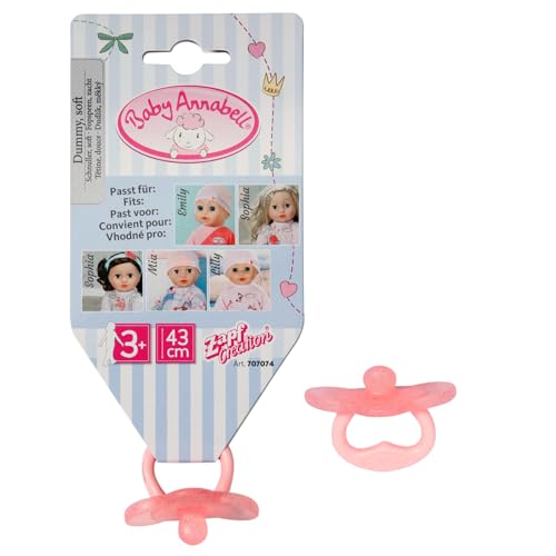 Baby Annabell Schnuller, Soft 2 sortiert 43 von Baby Annabell