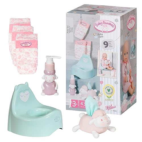Baby Annabell Töpfchen Set, Puppenzubehör zum Wickeln mit Töpfchen, Windeln, Seifen- und Tuchspender, 706602 Zapf Creation Baby Annabell Töpfchen Set, Puppenzubehör zum Wickeln mit Töpfchen, Windeln, Seifen- und Tuchspender, 706602 Zapf Creation von Baby Annabell