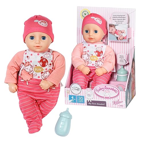 Baby Annabell Zapf Creation 709856 My First Annabell 30 cm - weiche Puppe mit Strampler, Mütze, Flasche und Schlafaugen, geeignet ab 1 Jahr. Baby Annabell Zapf Creation 709856 My First Annabell 30 cm - weiche Puppe mit Strampler, Mütze, Flasche und Schlafaugen, geeignet ab 1 Jahr. von Baby Annabell