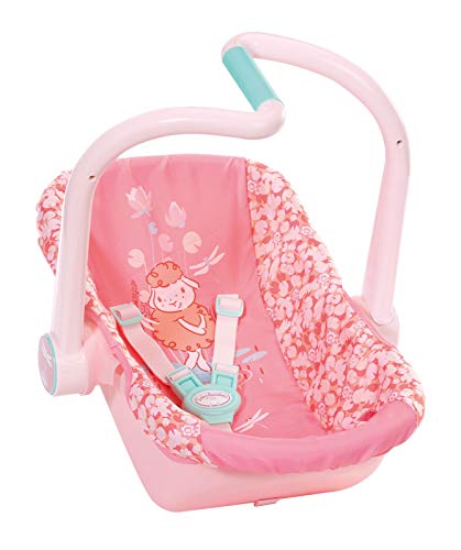 Zapf Creation 703120 Baby Annabell Active Komfortsitz - Puppenautositz, Puppen Maxi Cosi für 43cm große Puppen mit schwenkbaren Tragegriff und Dreipunkt-Gurt, rosa. von Baby Annabell