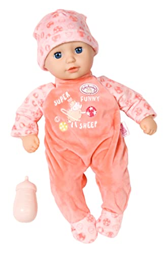 Baby Annabell 706343 Little Annabell 36cm - Für Kleinkinder ab 1 Jahr - Einfach für kleine Hände - Mit Schlafaugen - Enthält weiche Puppe, Strampler, Flasche und Mütze von Baby Annabell