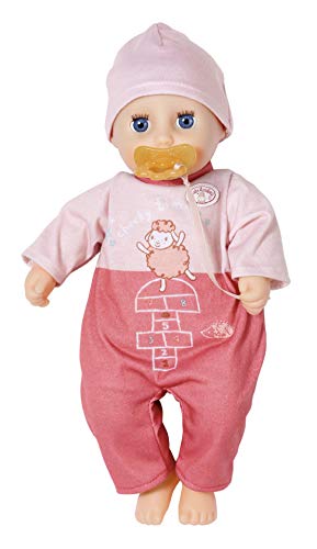 Zapf Creation 706398 Baby Annabell My First Cheeky Annabell 30 cm - kleine weiche Spielpuppe mit Strampler, Mütze und Schnuller, mit Bewegungs- und Sound-Effekt (spuckt Schnuller aus) und Schlafaugen von Baby Annabell