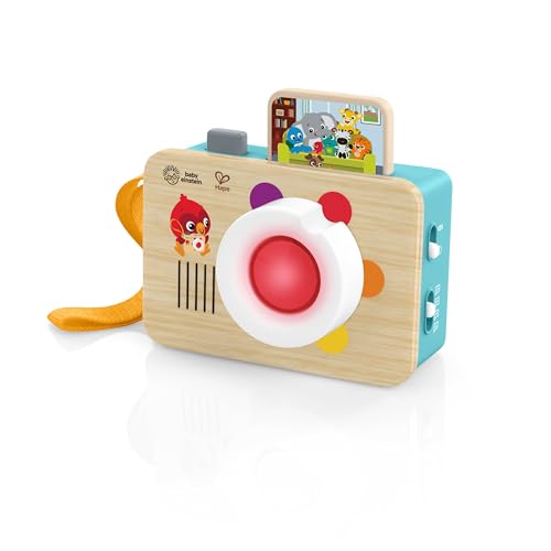 Baby Einstein, Hape Learning Lens Spielzeugkamera – Lernkamera Für Babys Ab 6 Monaten, Vermittelt Farben & Feinmotorik, 6 Farben In 4 Sprachen, 30+ Sätze, Melodien & Kameratöne von Baby Einstein