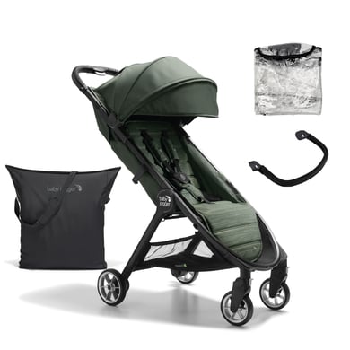 baby jogger Buggy City Tour 2 Everett Green inklusive Sicherheitsbügel und Wetterschutz von Baby Jogger