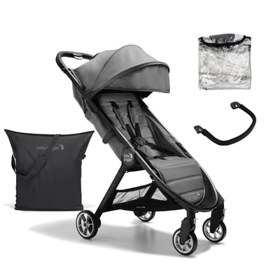 baby jogger Buggy City Tour 2 Shadow Grey inklusive Sicherheitsbügel und Wetterschutz von Baby Jogger