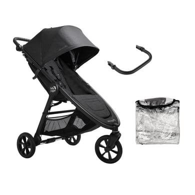 baby jogger Sportwagen City Mini GT2 Opulent Black inklusive Sicherheitsbügel und Wetterschutz von Baby Jogger