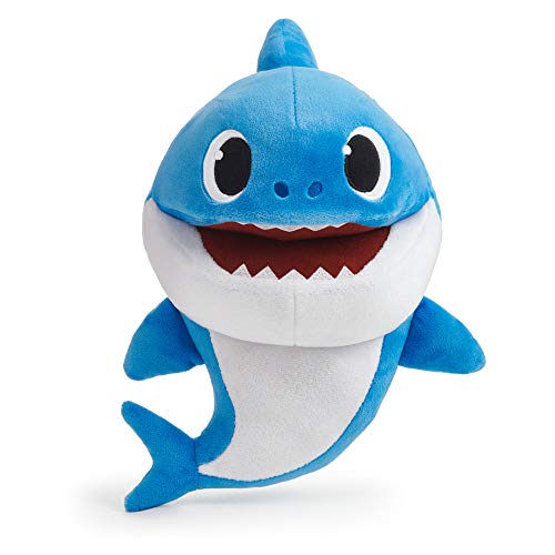 Baby Shark - Daddy Handpuppe mit Tempo Kontrolle Interaktive Umarmung, Mehrfarbig, 36477 von Baby Shark