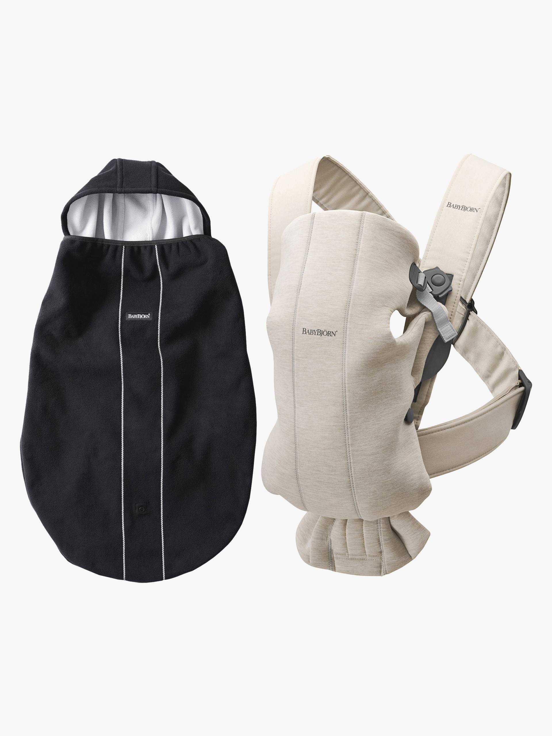 BabyBjörn Babytrage Mini 3D Jersey inkl. Überzug, Hellbeige BabyBjörn Babytrage Mini 3D Jersey inkl. Überzug, Hellbeige von BabyBjörn