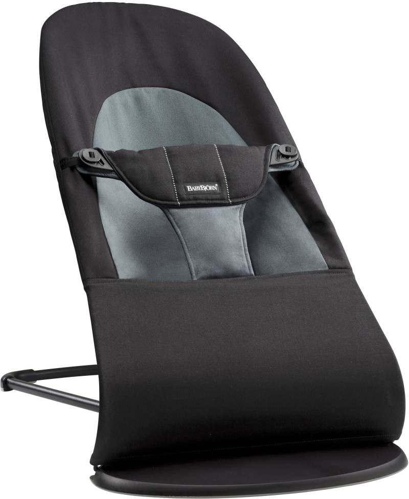 BabyBjörn Balance Soft Babywippe Gewebe, Schwarz/Dunkelgrau von BabyBjörn