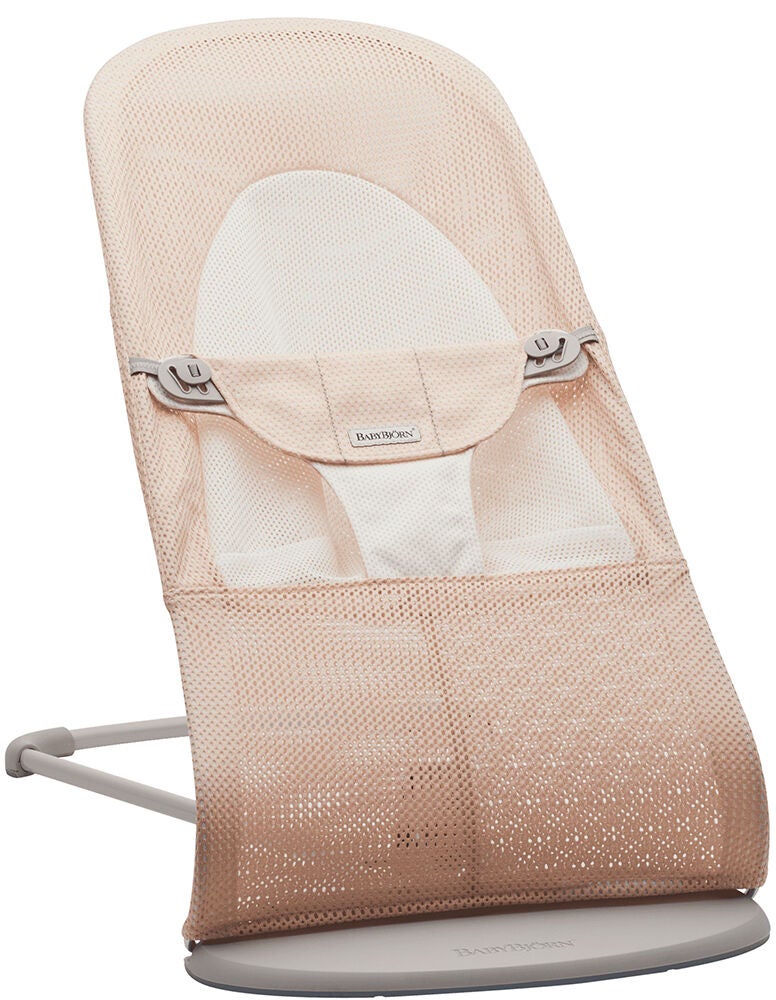 BabyBjörn Balance Soft Babywippe Mesh, Perlmuttrosa/Weiß von BabyBjörn