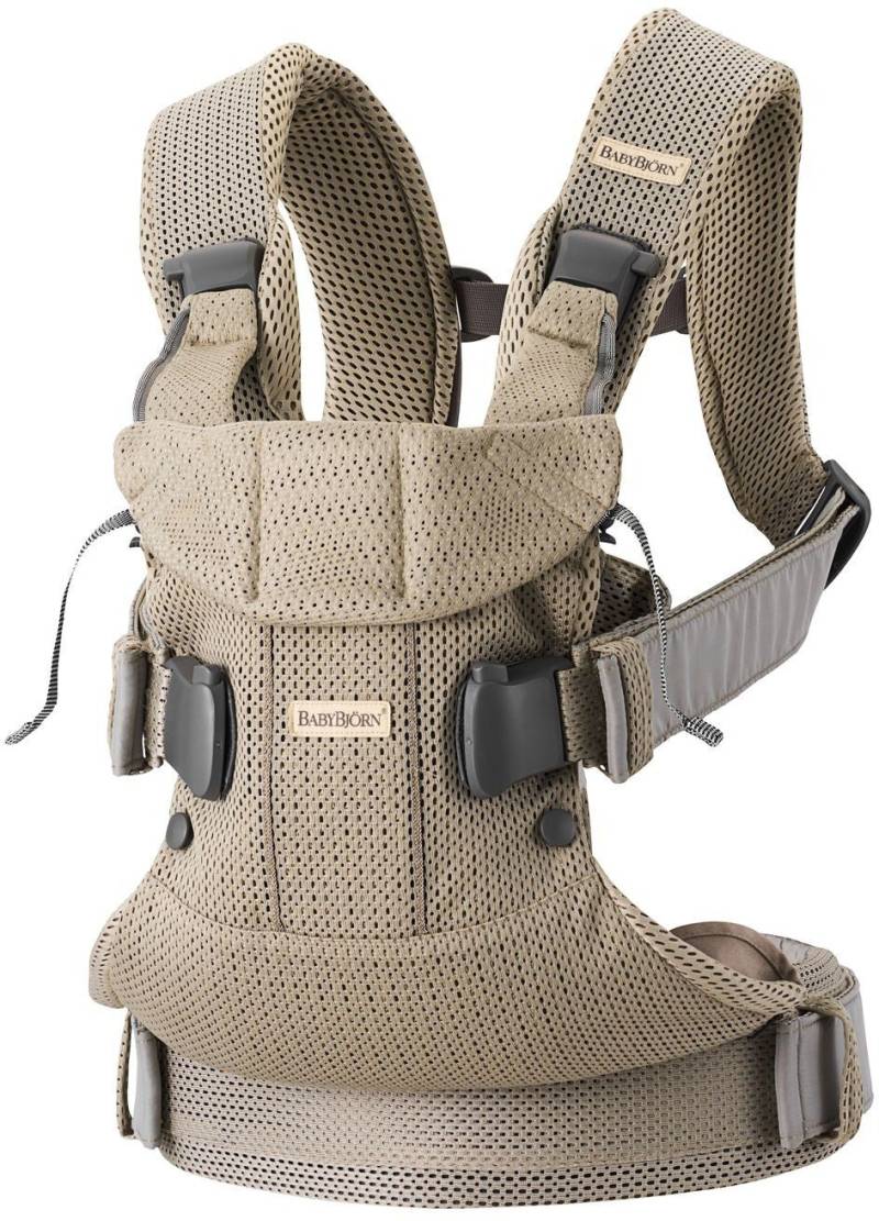 BabyBjörn OneAir Babytrage 3D Mesh GrBeige von BabyBjörn