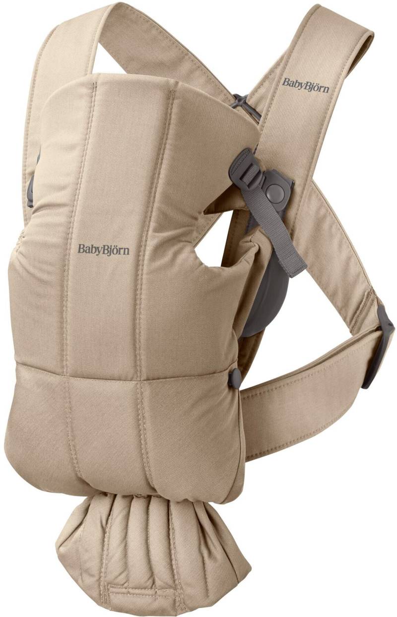 Babybjörn Mini Babytrage Gewebt, Beige von BabyBjörn