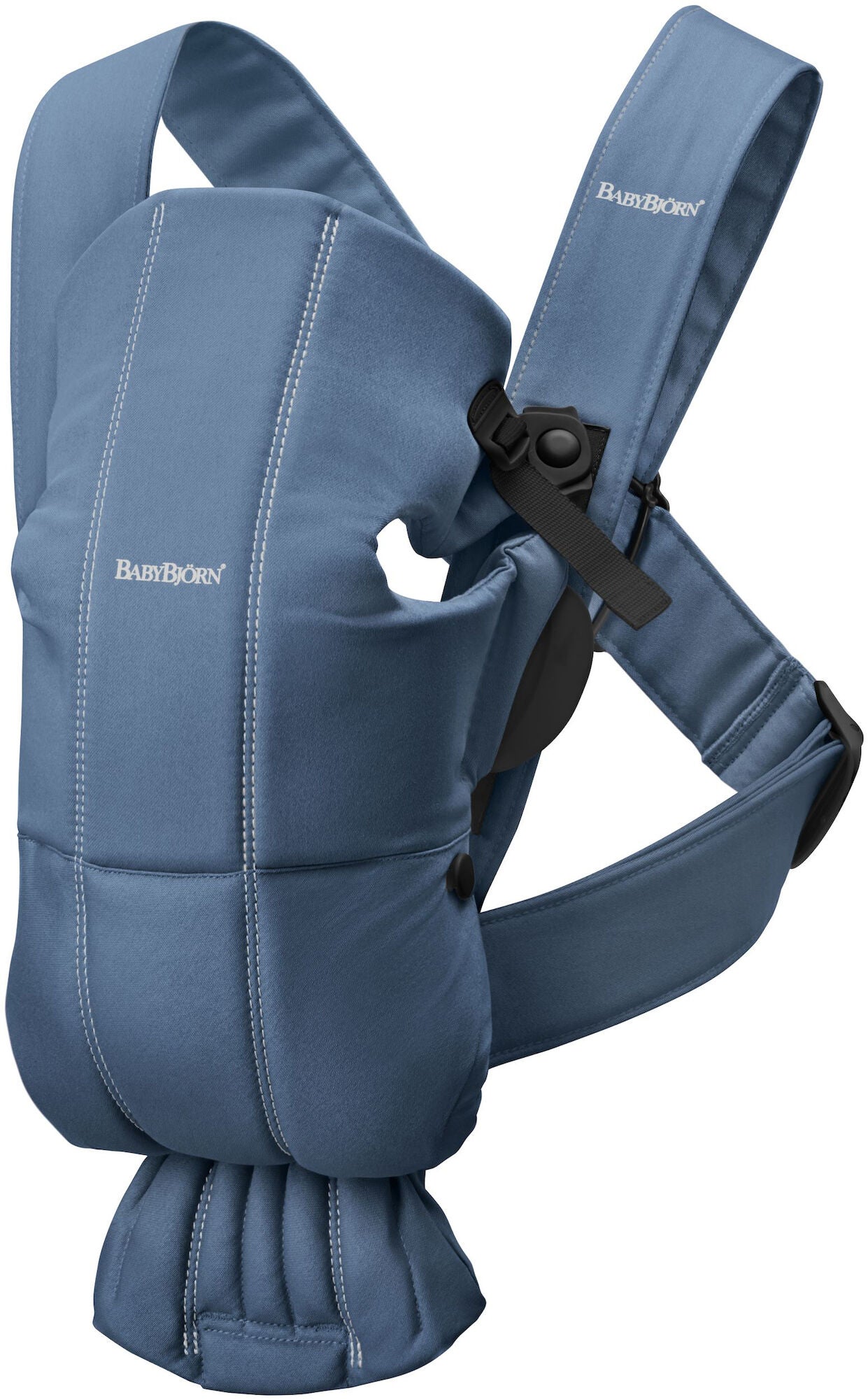 Babybjörn Mini Babytrage Gewebt, Blau von BabyBjörn