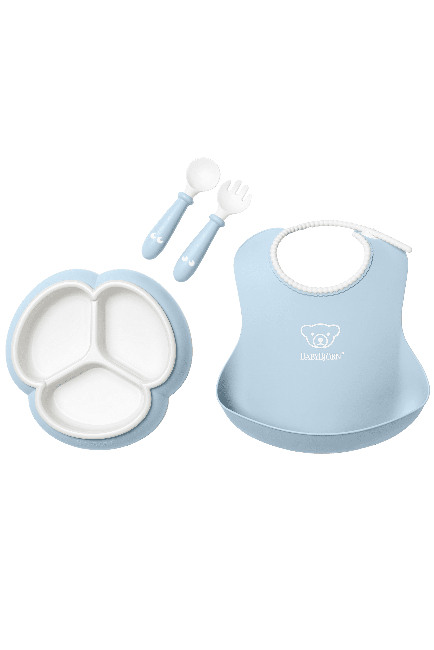 Kindergeschirr-Set, 4-teilig - Blassblau von BabyBjörn