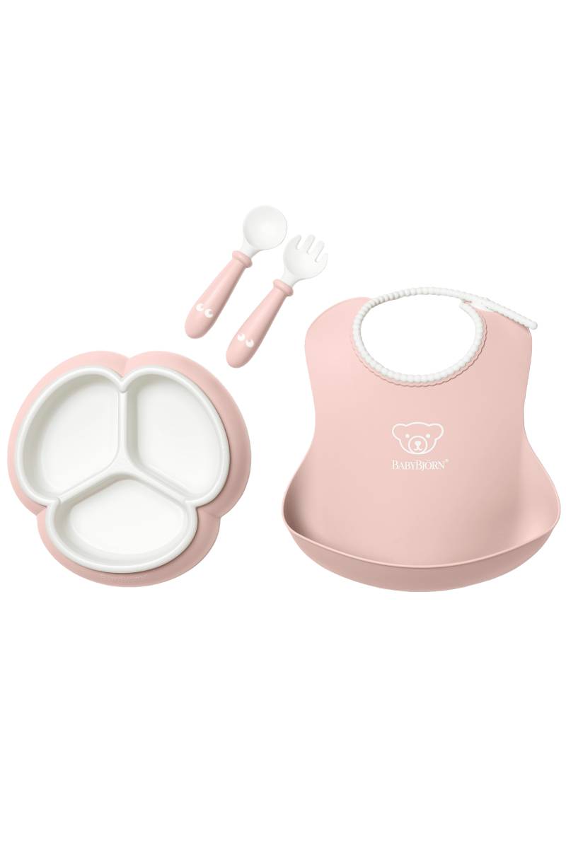 Kindergeschirr-Set, 4-teilig - Blassrosa von BabyBjörn