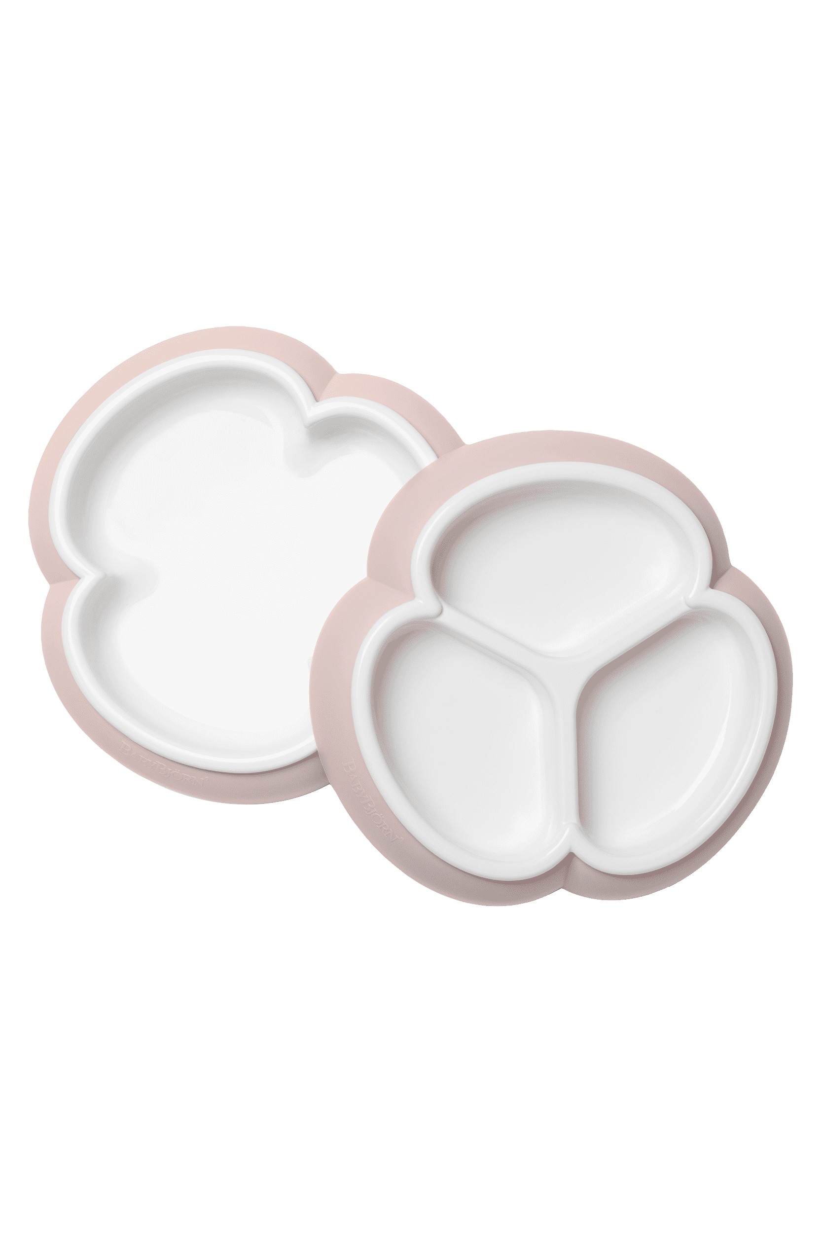 Kinderteller-Set, 2er-Pack - Blassrosa von BabyBjörn