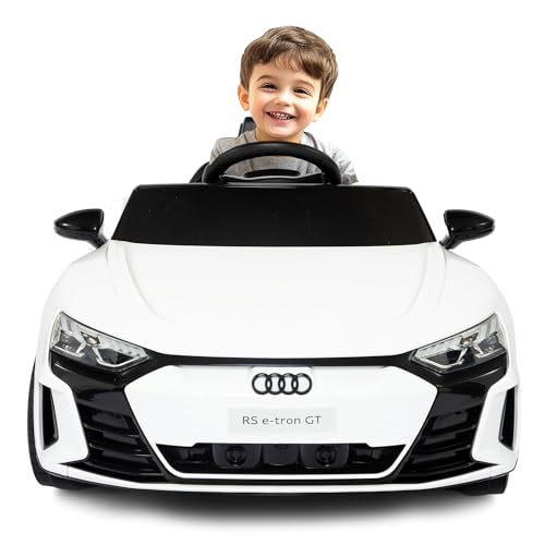 Elektroauto für Kinder Audi RS E-TRON (Rot) von Babycar – Elektro-Audi für Kinder, offiziell lizenziert, 12 Volt mit 2,4-GHz-Fernbedienung, öffnende Türen mit MP3 von Babycar