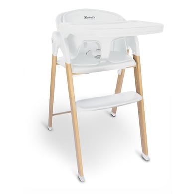 babyGO Hochstuhl Levels white wood optic von Babygo