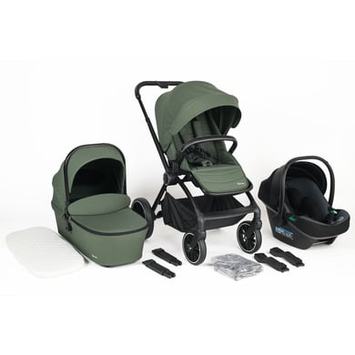 babyGO Kinderwagen 3in1 green green/black Frame von Babygo