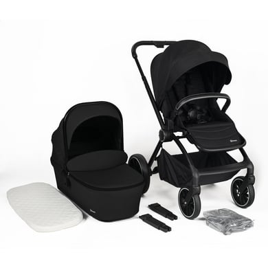 babyGO Kinderwagen Harmony black/black Frame von Babygo