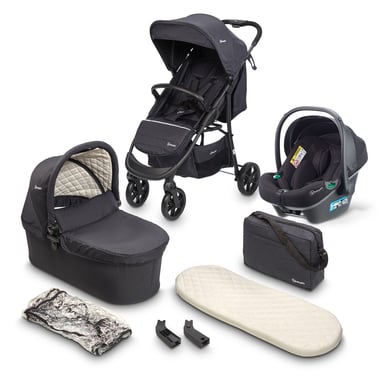 babyGO Kombikinderwagen 3 in 1 Black von Babygo