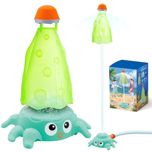 Babyhelen Wassersprinkler Spielzeug Wasserrakete Raketenspielzeug Wasserspiel lustiges Sprinkler Wassersprühspielzeug Garten Schwimmbad Spiel mit Wasser für Kinder Jungen Sommer von Babyhelen