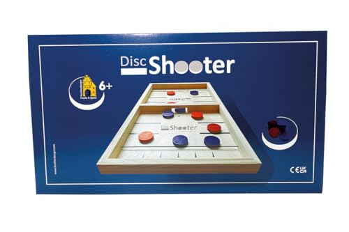 DiscShooter Tischspiel, Geschicklichkeitsspiel für die ganze Familie, Wettkampf für 2 Spieler oder Teams von Babylon