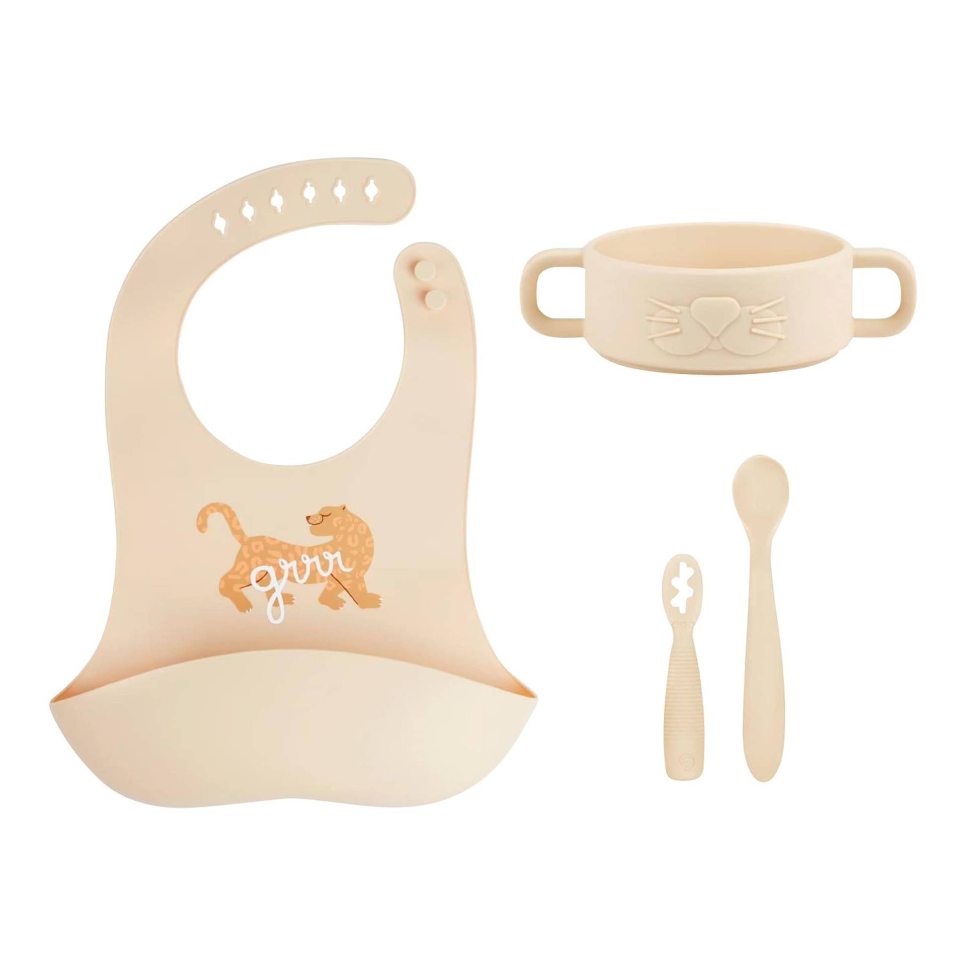Babymoov 4-tlg. Geschirrset inkl. Silikon-Lätzchen Babymoov 4-tlg. Geschirrset inkl. Silikon-Lätzchen von Babymoov