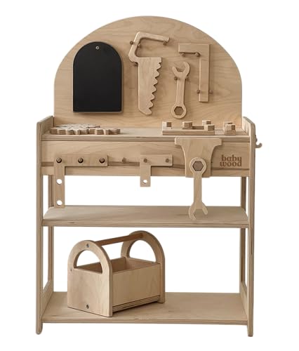 Werkstatt aus Holz, Workshop für Kinder, Holz Werkstatt Geburtstagsgeschenk, Kleinkind-Workshop, Spielset für Kleinkinder, Toy Workbench, Kinder Werkbank Werkstatt aus Holz, Workshop für Kinder, Holz Werkstatt Geburtstagsgeschenk, Kleinkind-Workshop, Spielset für Kleinkinder, Toy Workbench, Kinder Werkbank von Babywood