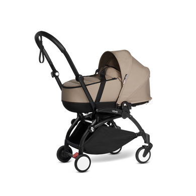 BABYZEN Kinderwagen YOYO2 0+ Black mit Liegewanne Taupe von Babyzen