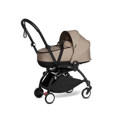 BABYZEN Kinderwagen YOYO2 0+ Black mit Liegewanne Taupe von Babyzen