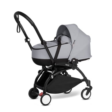 BABYZEN Kinderwagen YOYO2 0+ Black mit Textilset Stone von Babyzen