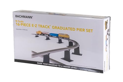 Bachmann 16-teiliges E-Z Track Abgestufte Pier Set – N Maßstab von Bachmann