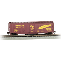 BACHMANN 16367 N 50' Plug Door Track Cleaning Box Car, Western Pacific von Bachmann