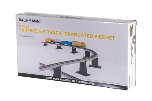 Bachmann 16-teiliges E-Z Track Abgestufte Pier Set – N Maßstab Bachmann 16-teiliges E-Z Track Abgestufte Pier Set – N Maßstab von Bachmann