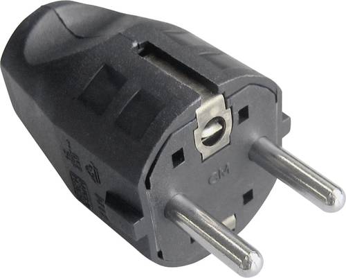 Bachmann 910.100 Schutzkontaktstecker Kunststoff 250V Schwarz IP20 von Bachmann