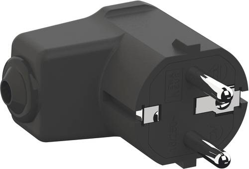 Bachmann 960.102 Schutzkontakt-Winkelstecker Polypropylen 250V Schwarz IP20 von Bachmann