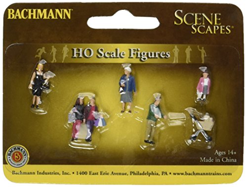 Bachmann Industries Miniatur HO Maßstab Strolling Menschen Figur (5 Stück) von Bachmann