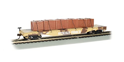 Bachmann Spur HO 52' Flatcar with Crate Load Strike Force Bachmann Spur HO 52' Flatcar with Crate Load Strike Force von Bachmann