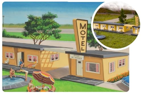 Bachmann Spur HO Bausatz Motel, klein, 45198, Silber von Bachmann